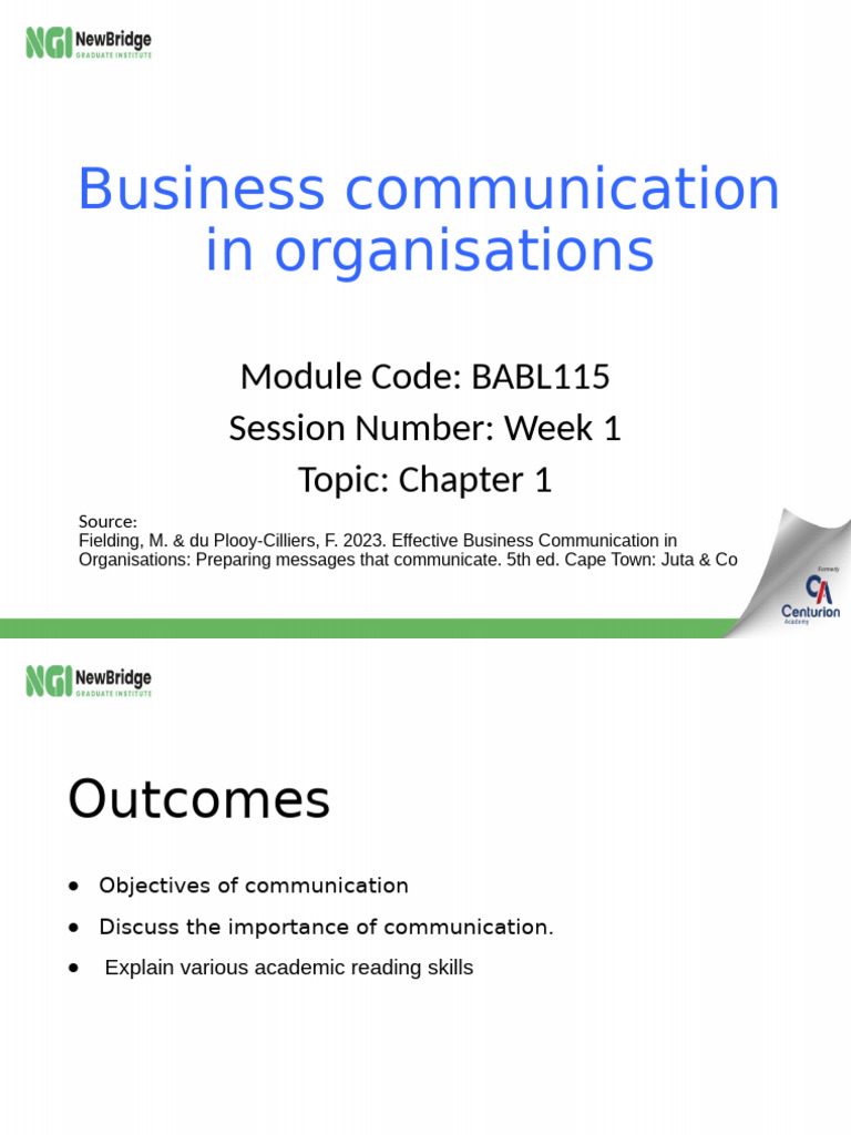 1 BABL115 Chapter 1 Intoduction 2024 | PDF | Business