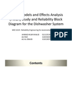 FMEA & Reliability Block Diagram For Dishwasher System - 061011