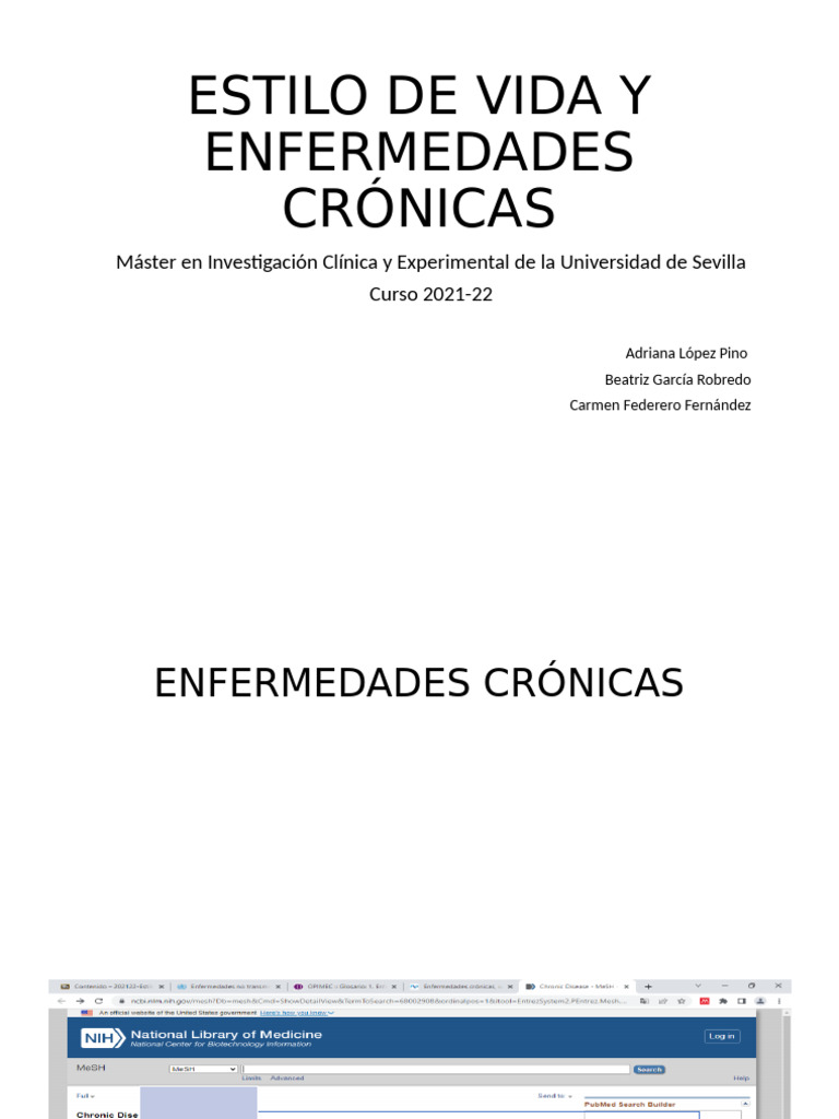 Estilo de Vida y Enfermedades Crónicas | PDF | Alimentos | Dieta