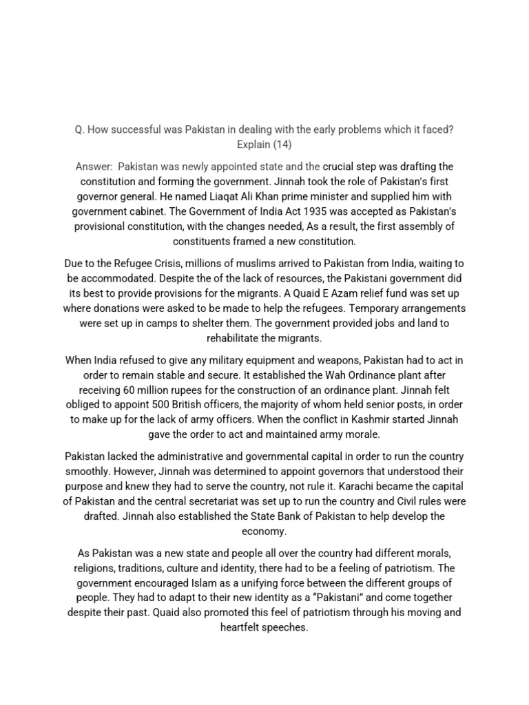 HomeWork | PDF | Pakistan | Muhammad Ali Jinnah
