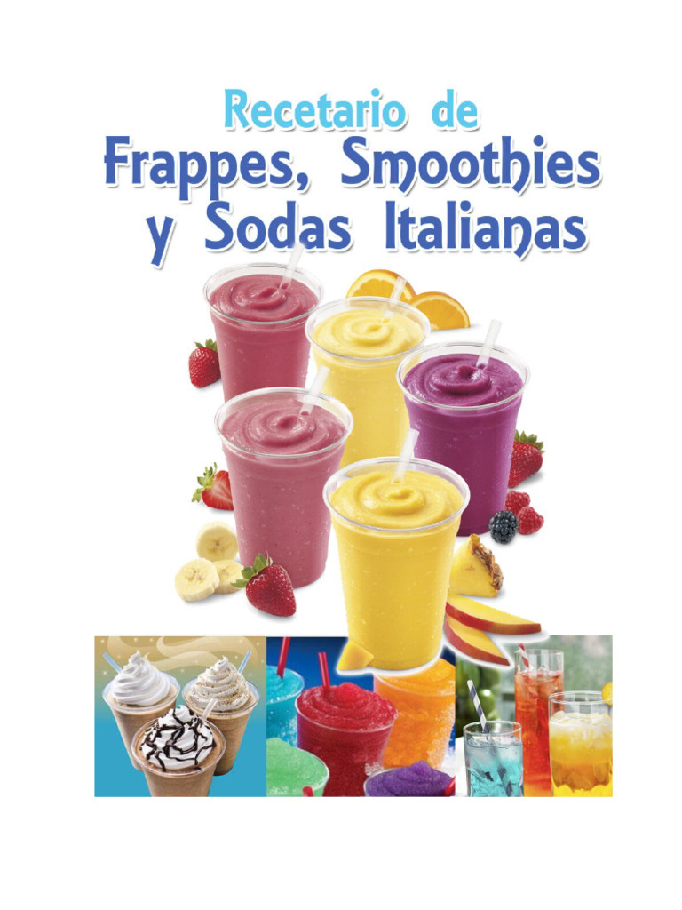 Frappes, Smoothies y Sodas Italianas | PDF | Zalamero | Helado