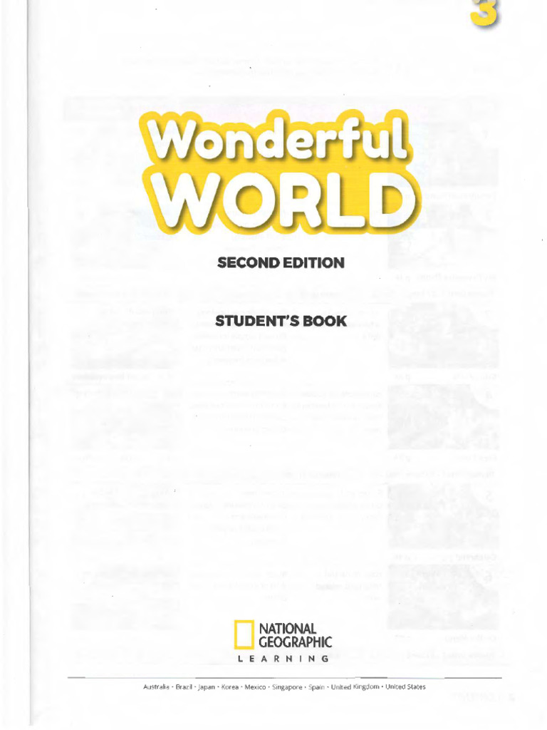 Wonderful World 2ed 3 SB | PDF | Adjective | Noun