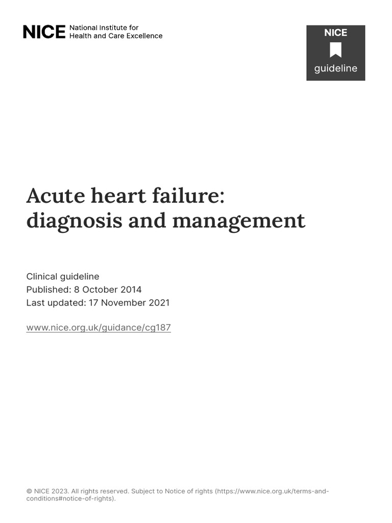 Acute Heart Failure Diagnosis and Management PDF 35109817738693 | PDF ...