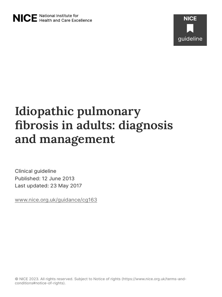 Idiopathic Pulmonary Fibrosis in Adults Diagnosis and Management PDF ...