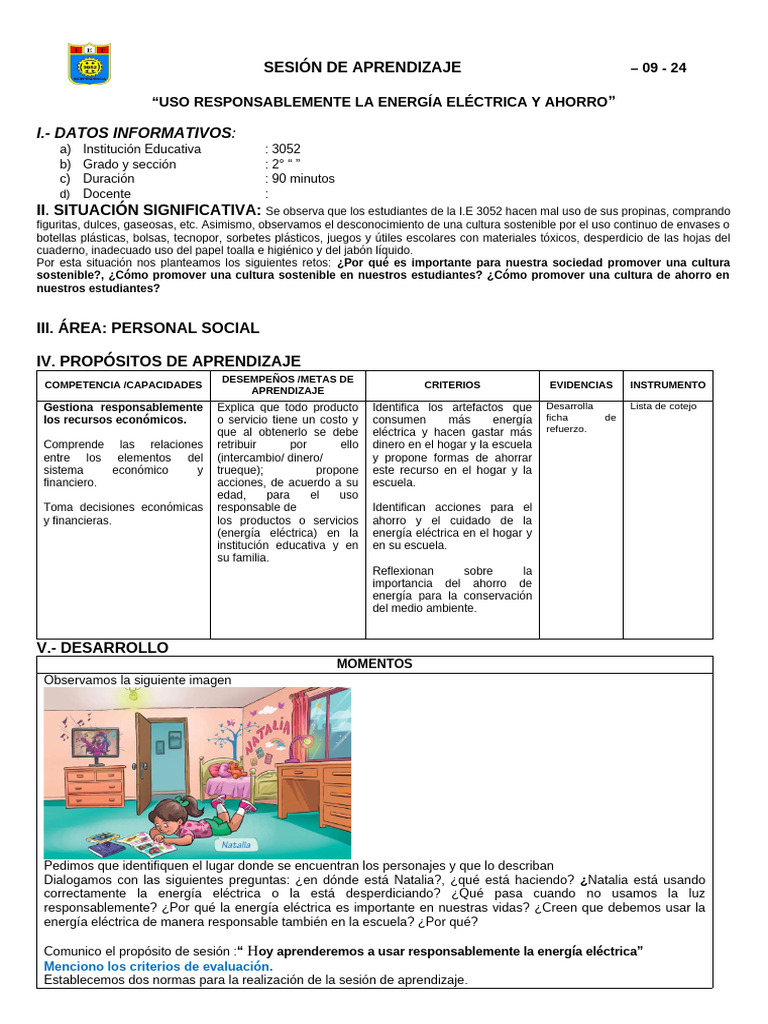 Uso Responsable de la Energía Eléctrica | PDF | Escuelas