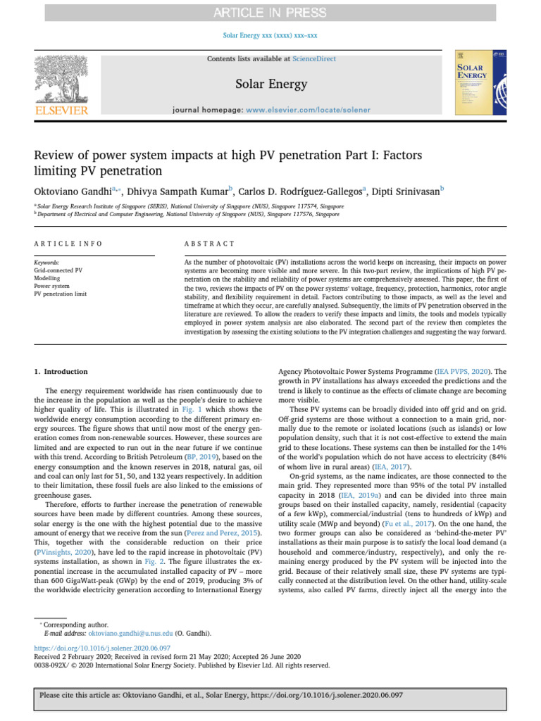 Impact of PV | PDF | Photovoltaics | Electrical Grid