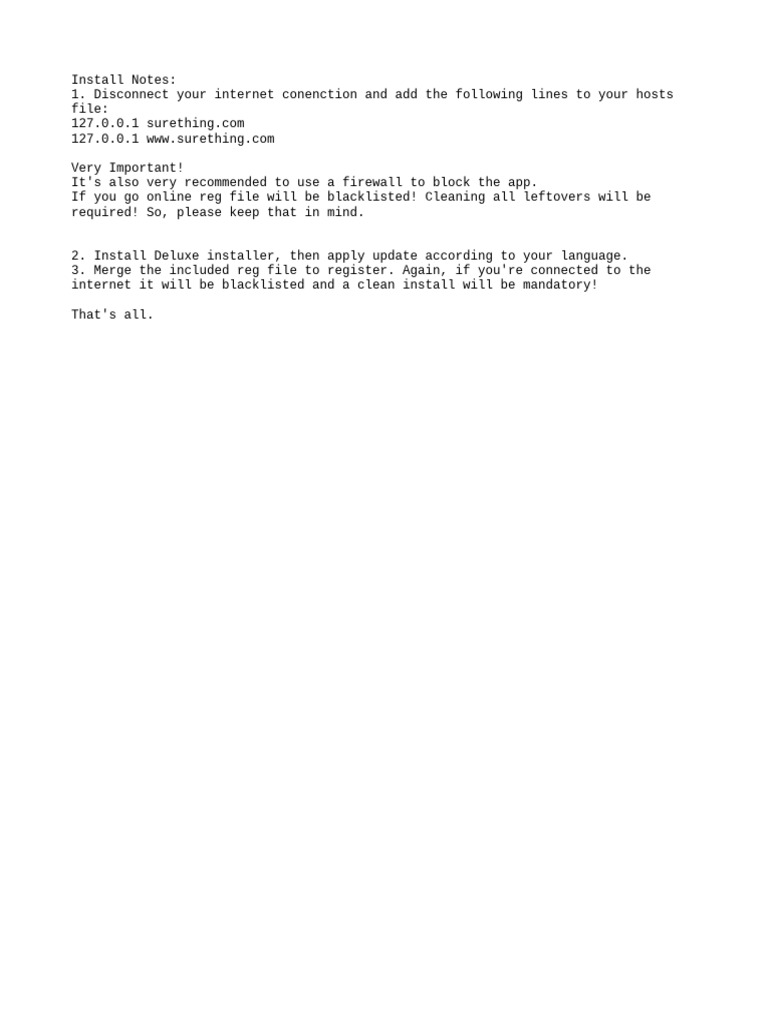 SureThing Installation Guide and Tips | PDF
