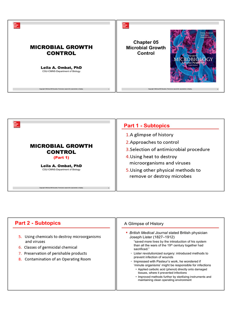 Control of Microbial Growth - Compatibility Mode | PDF | Disinfectant ...