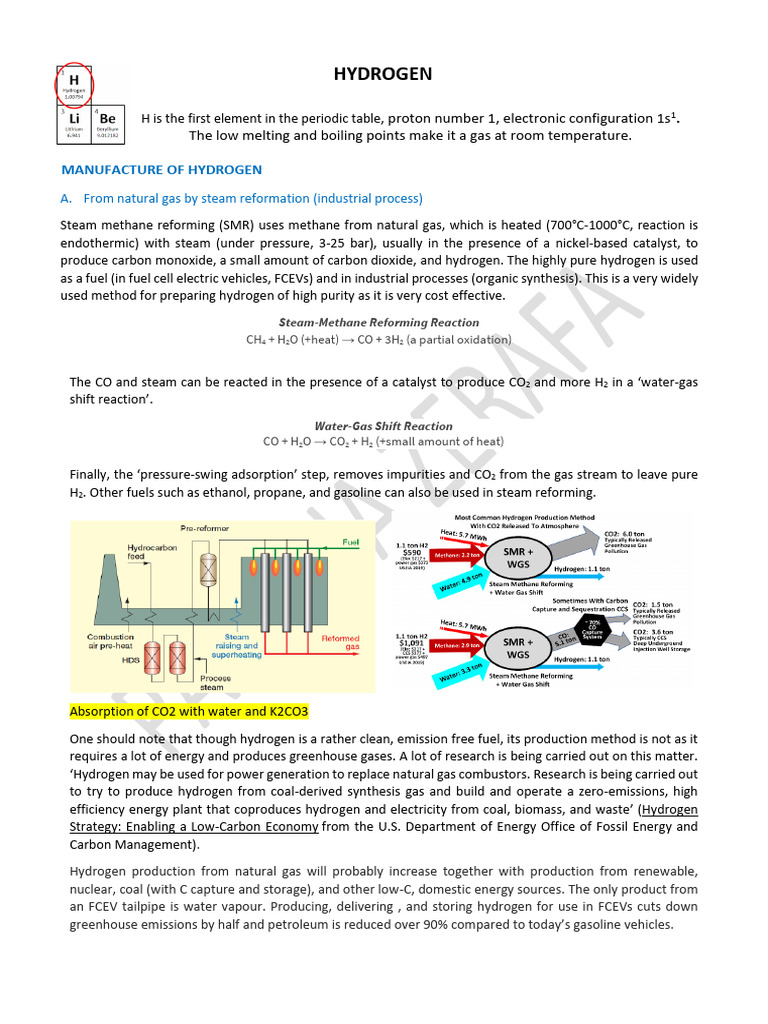 Hydrogen Production Methods Explained | PDF | Hydride | Hydrogen