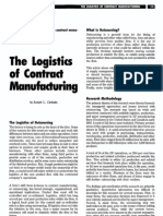 The Logistics of Manufacturing