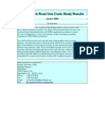 World Bank Road Use Costs Study Results: June 9, 2006