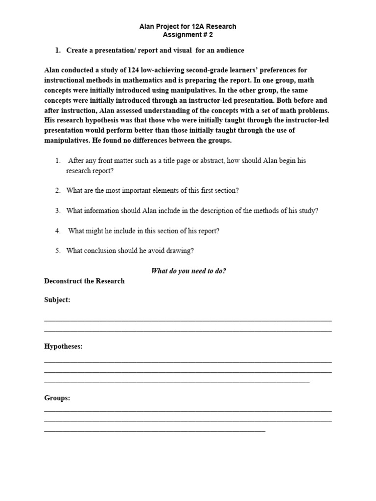Assignment | PDF