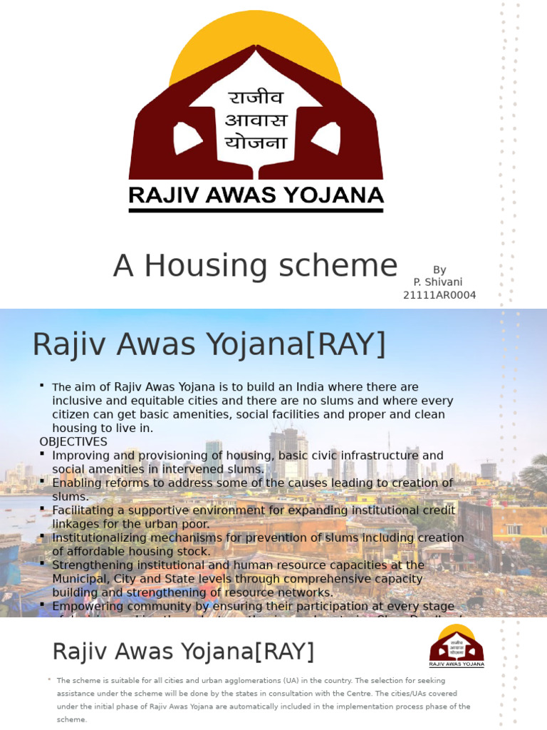 Rajiv Awas Scheme | PDF | Slum | Economies