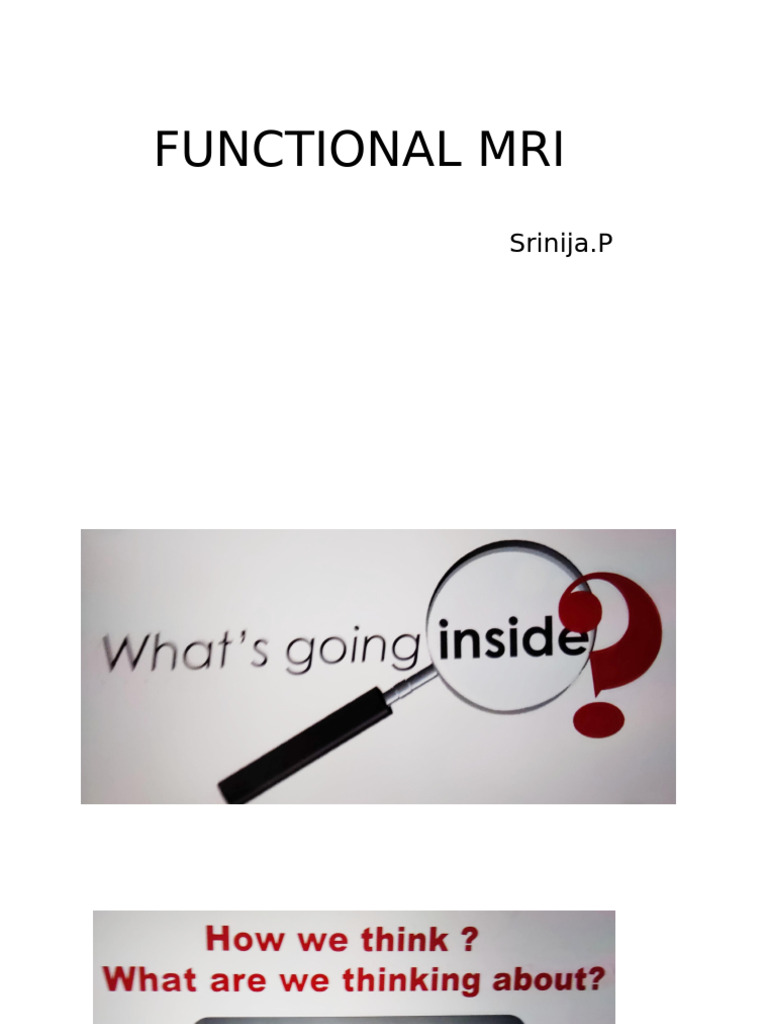 FMri | PDF | Functional Magnetic Resonance Imaging | Magnetic Resonance ...
