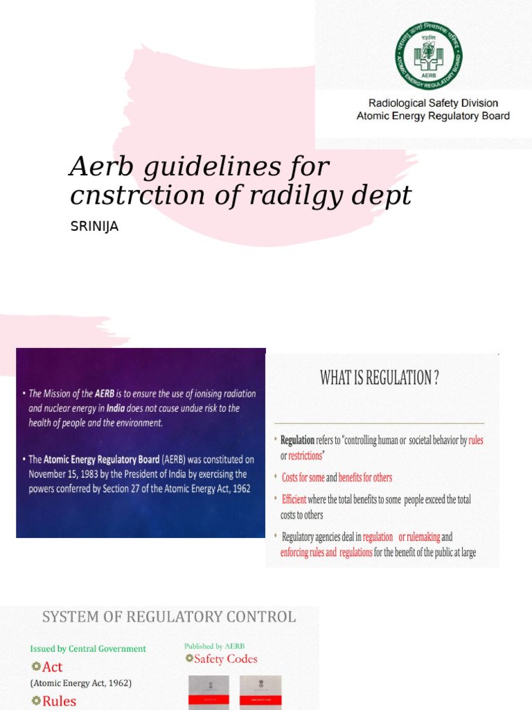 Aerb Guidelines for Radiology Construction | PDF