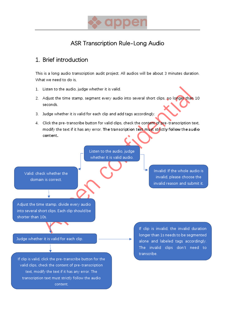 ASR Transcription Guidelines for Audio | PDF | English Language ...