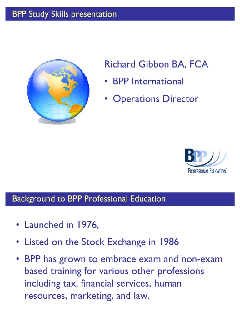 BPP Study Skills | PDF | Business | Financial Services