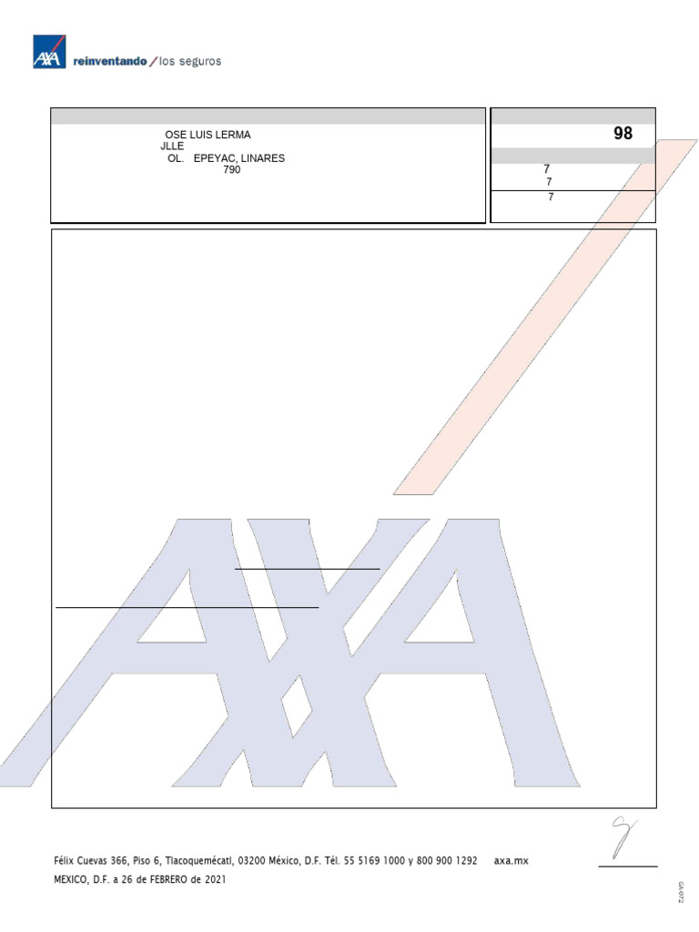 Seguros para Camiones de Volteo AXA | PDF | Póliza de seguros
