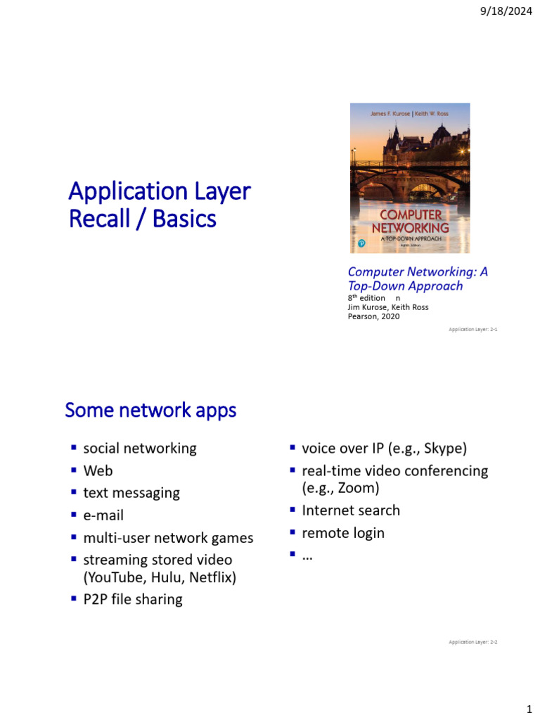 Application Layer - Overview and Protocols | PDF | Http Cookie ...