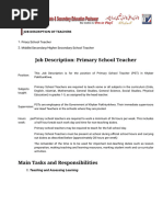 Teacher Duties and Responsibilities Overview | PDF | Lesson Plan | Teachers