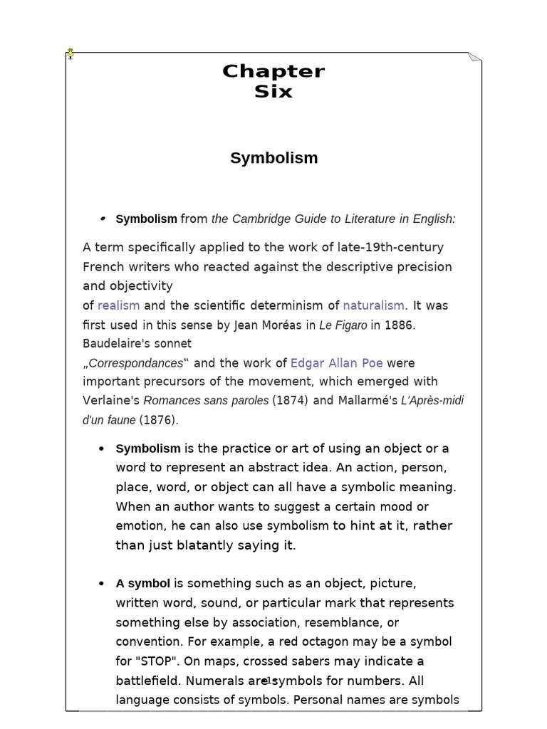 Understanding Symbolism in Literature | PDF | Symbolism (Arts) | Symbols