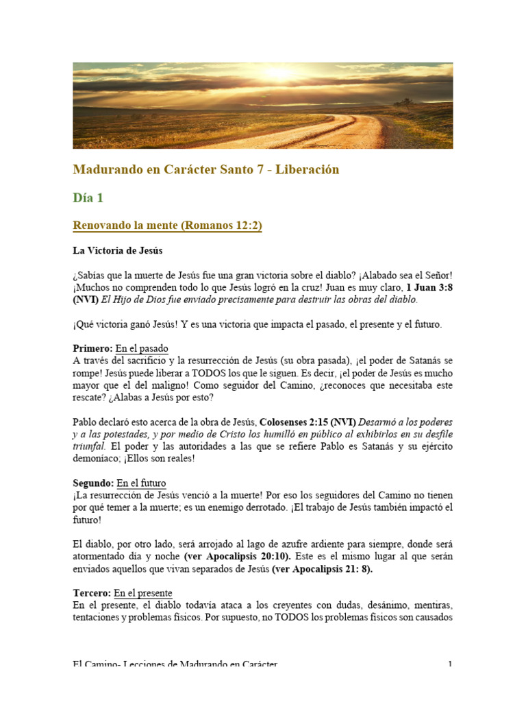 7 El Camino (Carácter) | PDF | Pecado | Perdón