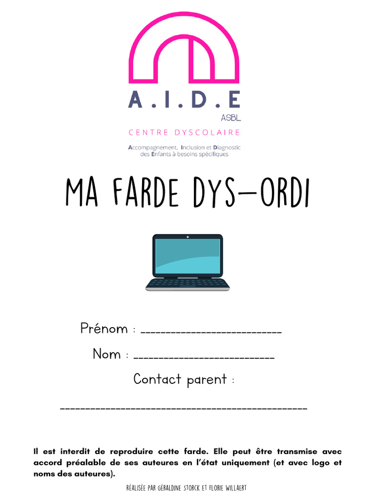 Farde d'outils pour élèves dys-ordis | PDF | Curseur (interface) | iPad