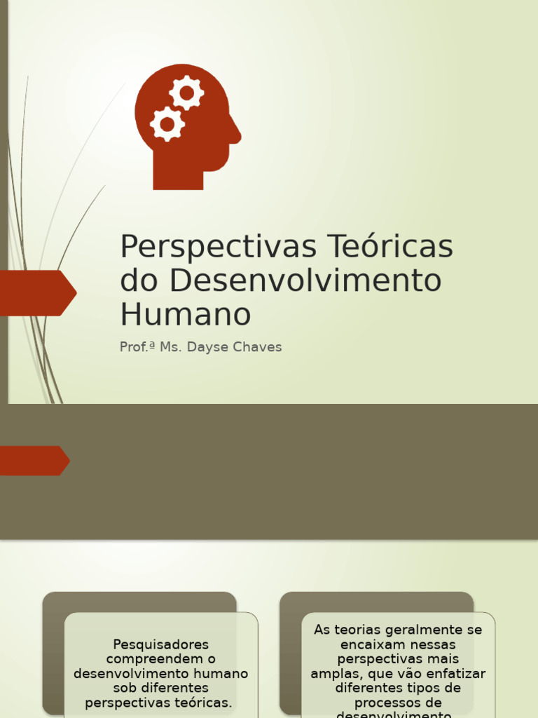 Teorias do Desenvolvimento Humano | PDF | Aprendizado | Psicanálise