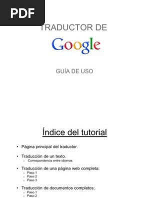 Traductor Google