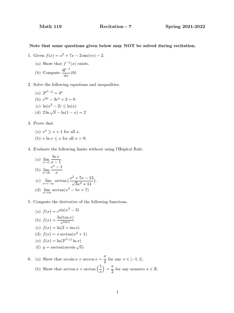 Advanced Calculus Problems and Solutions | PDF | Mathematical Analysis ...