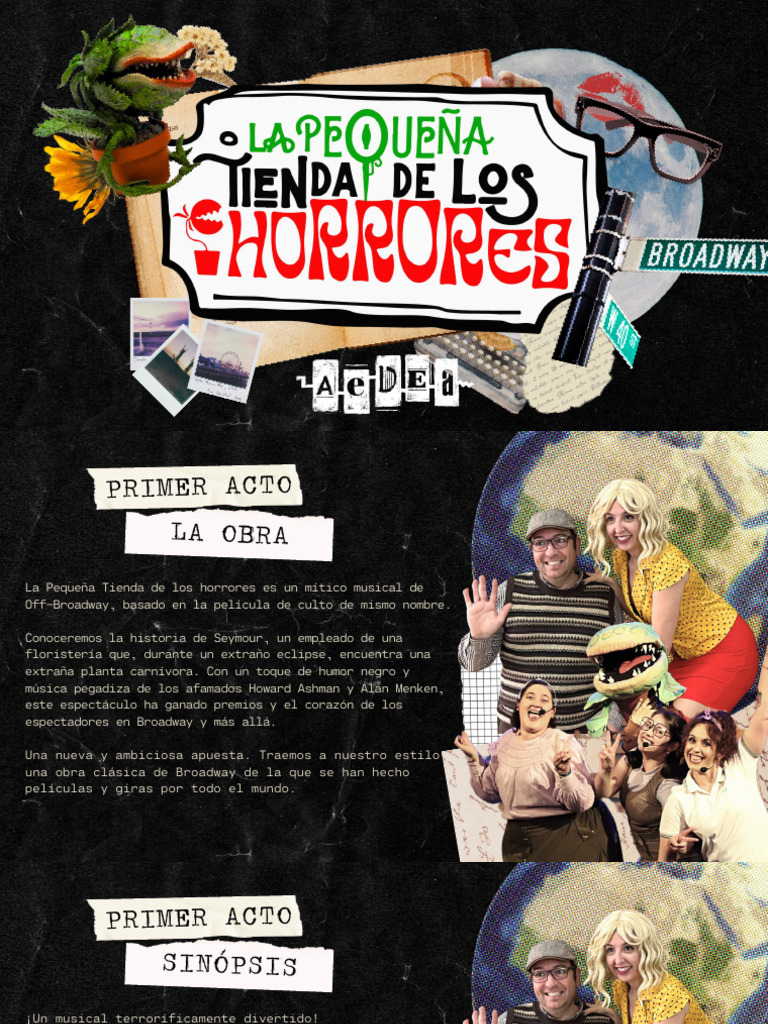 La Pequeña Tienda de los Horrores en Aedea | PDF | Las artes escénicas ...
