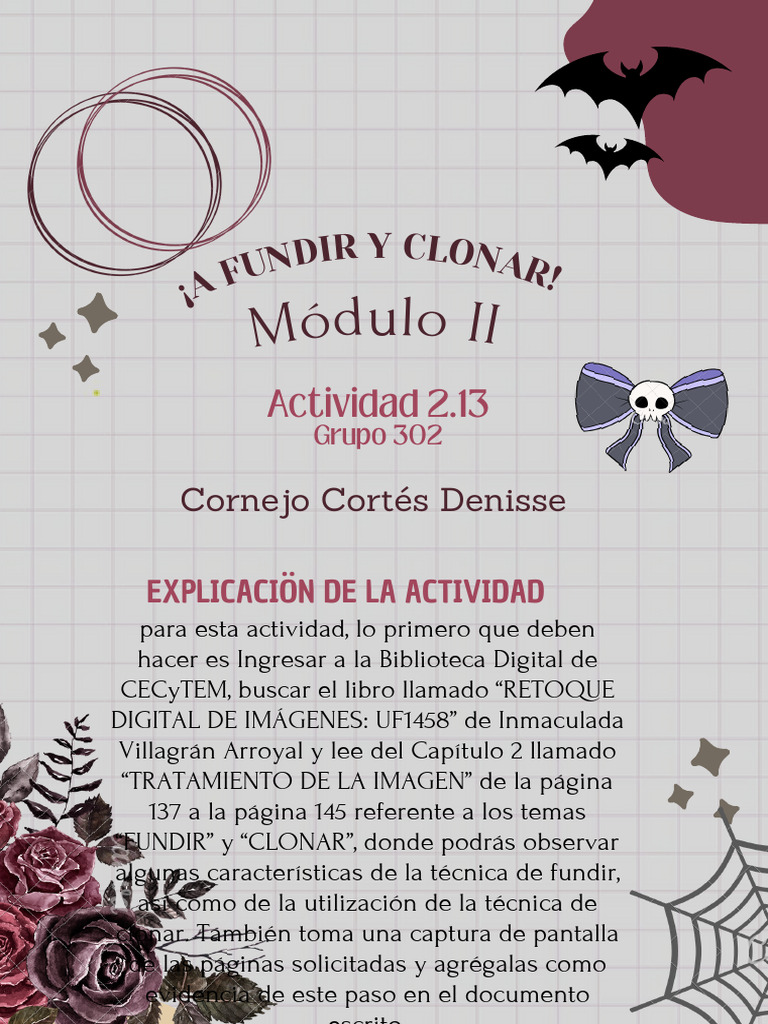 ¡A Fundir y Clonar! Denisse Cornejo Cortés-302 | PDF