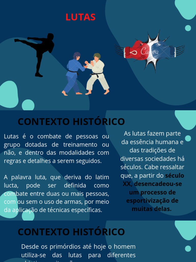 História e Regras das Lutas e Artes Marciais | PDF | Judô | Esportes ...