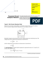 Transient Circuit Analysis: Numeric: Topic 9: RLC Circuit: Direction Field