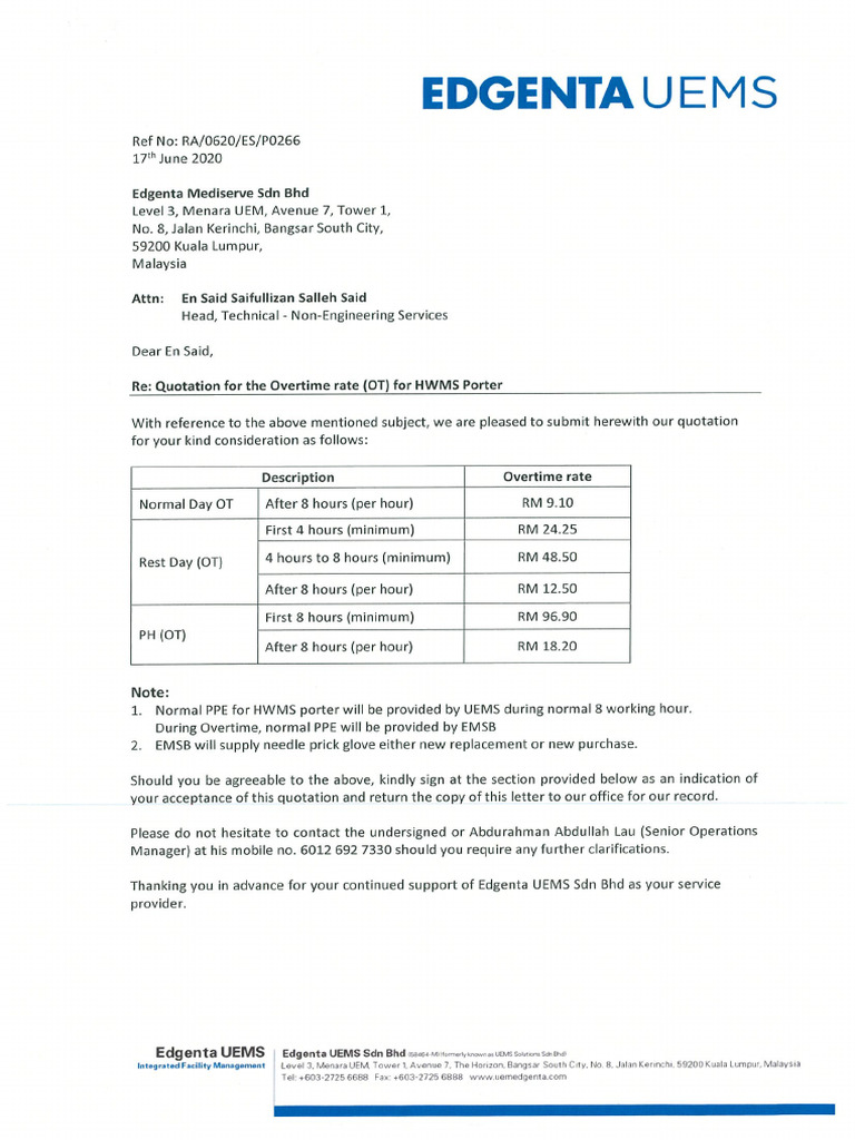 Appendix B OT Rate | PDF