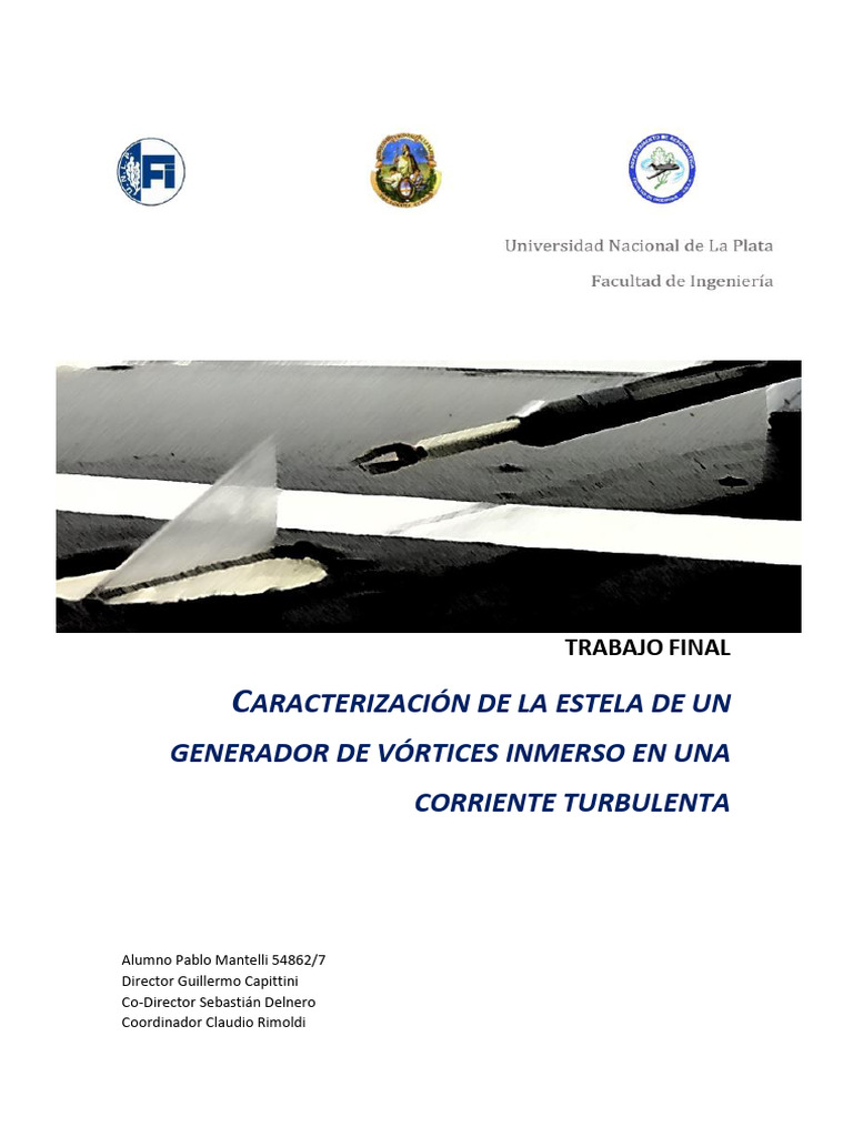 Caracterizacion de La Estela de Un Generador de Vortices Inmerso en Una ...