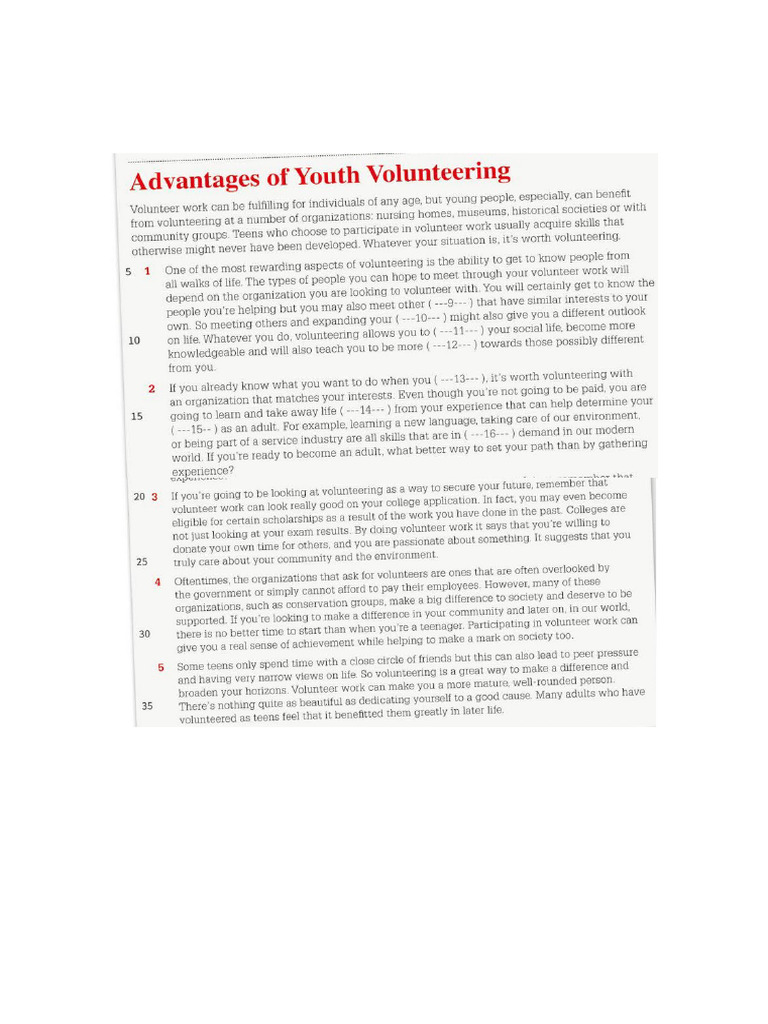 VOLUNTEERING | PDF