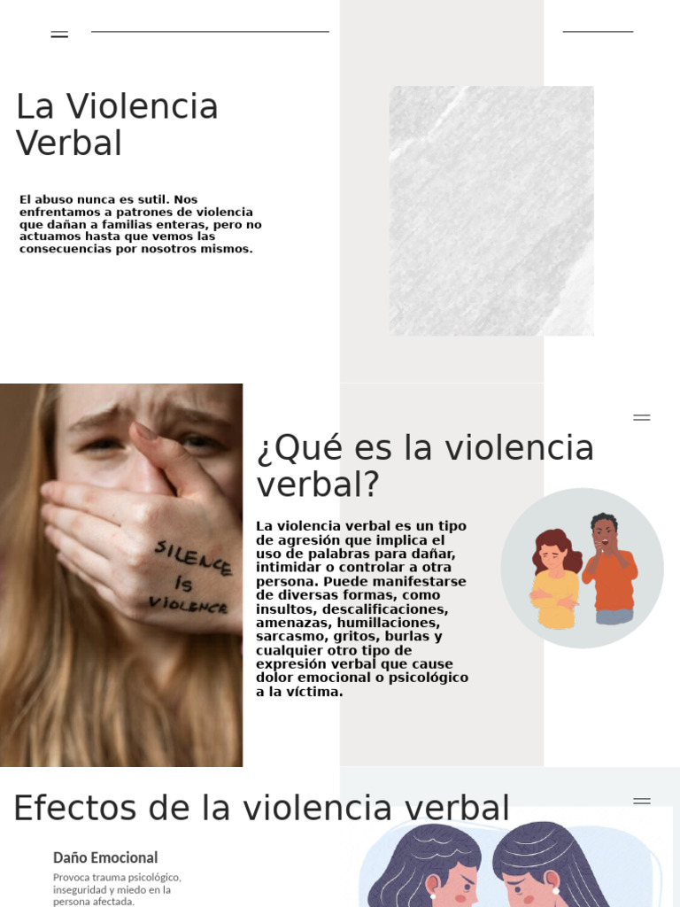 Prevención de la Violencia Verbal | PDF | Violencia | Agresión