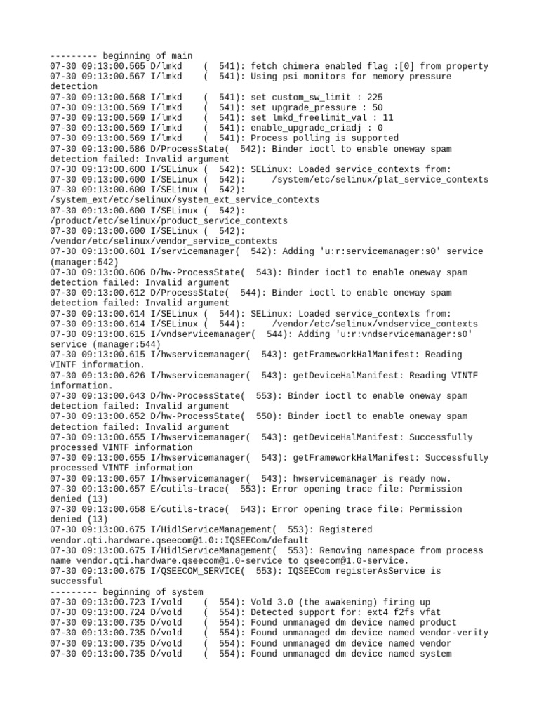 Android System Log Analysis | PDF | Operating System Technology | Computing