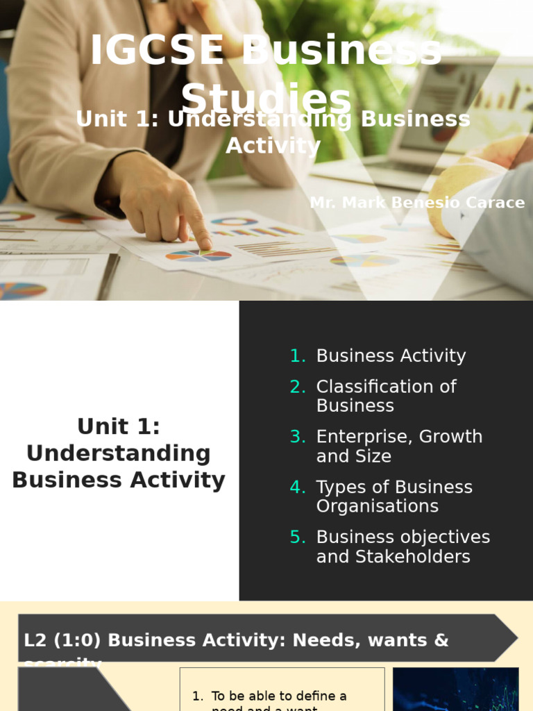 IGCSE Business Studies: Key Concepts | PDF | Factors Of Production ...