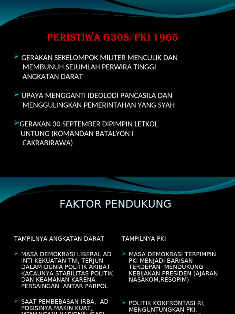 G30S/PKI: Kudeta Militer 1965 di Indonesia | PDF | Ilmu Sosial | Sejarah