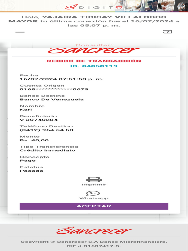 BDigital - Bancrecer 4 | PDF