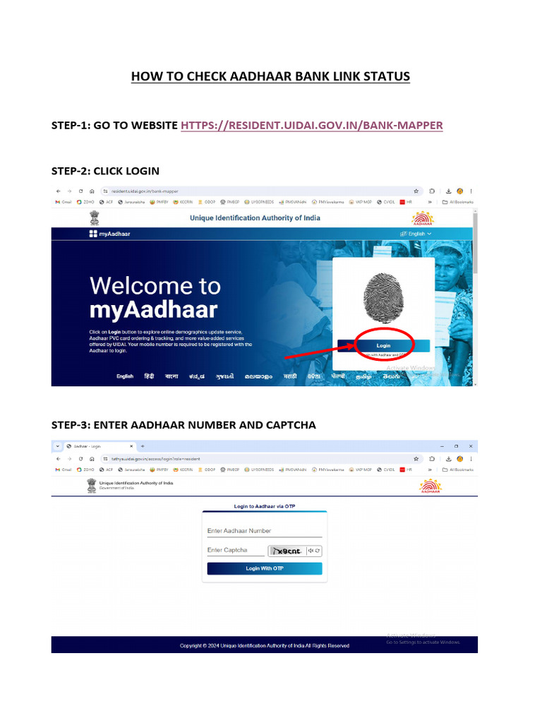 Aadhaar Bank Seeding Status Meaning