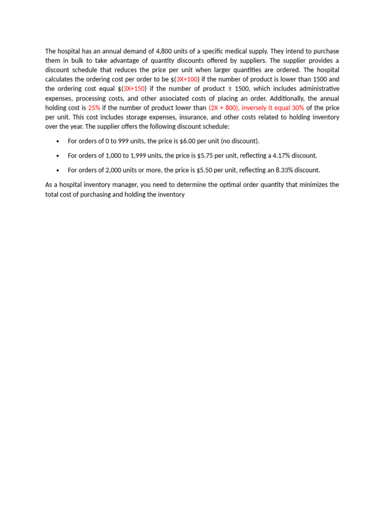 Assignment - Inventory Management | PDF