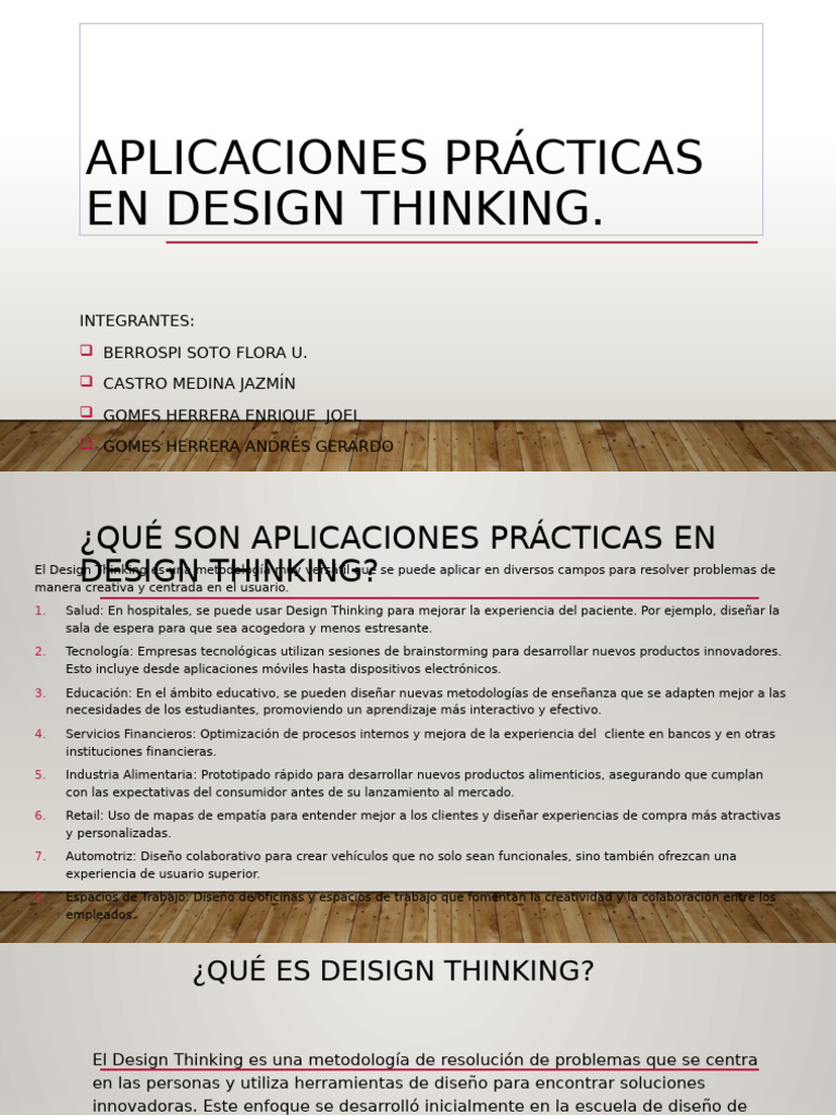 Aplicaciones Prácticas en Design Thinking | PDF | El pensamiento de ...