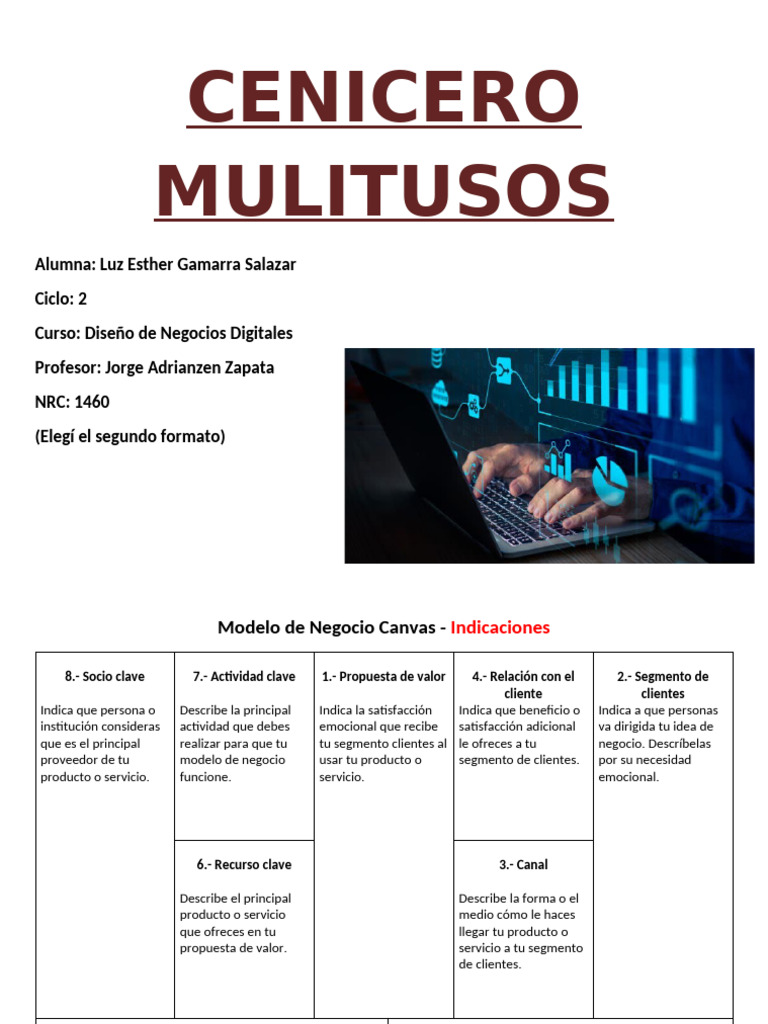 Mi Modelo de Negocio Canvas | PDF | Business | Negocios económicos