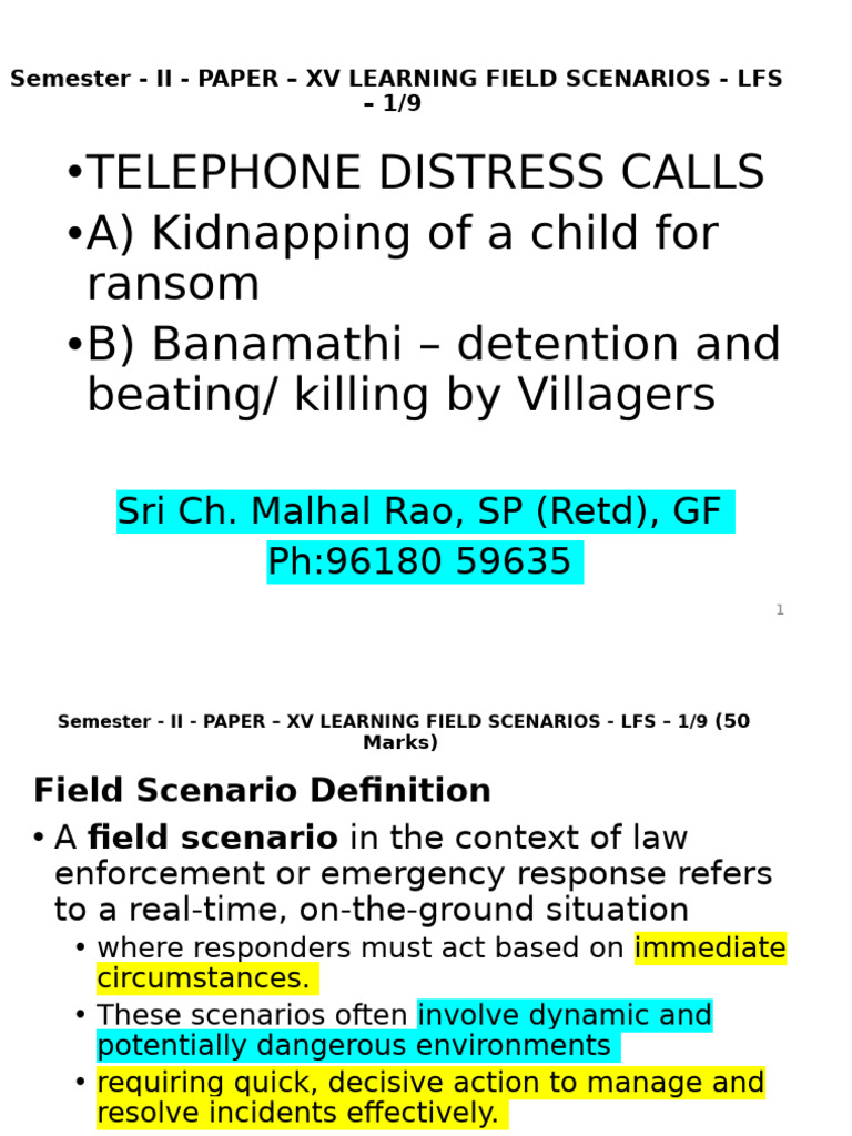 Managing Child Kidnapping Scenarios | PDF | Kidnapping | Witchcraft