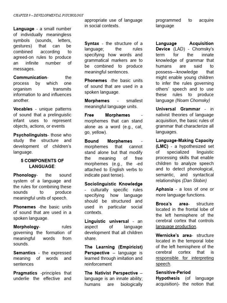 Language Development in Children | PDF | Language Acquisition | Word