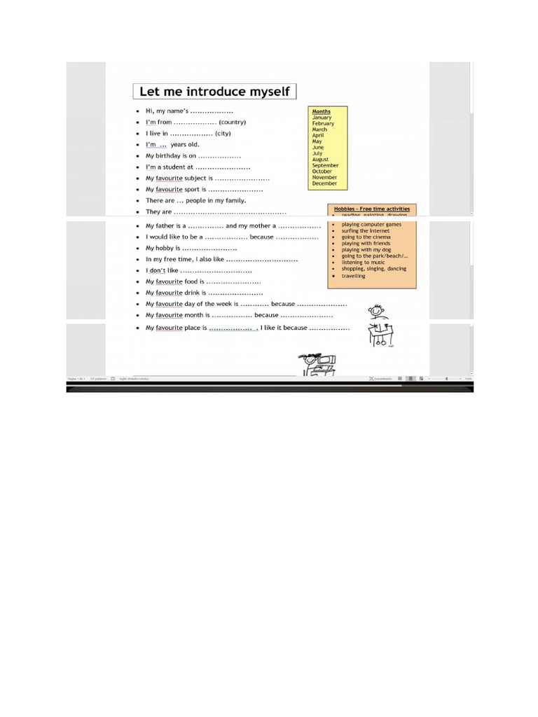 Introducing Myself | PDF