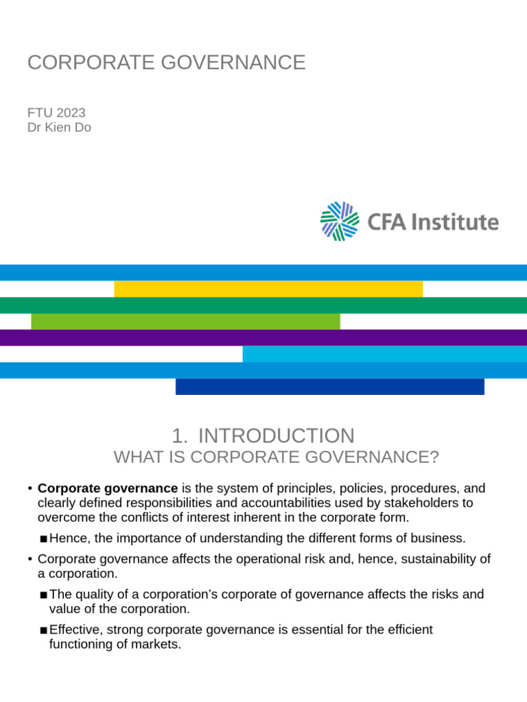 Corp Gov 2023 | PDF | Corporate Governance | Board Of Directors